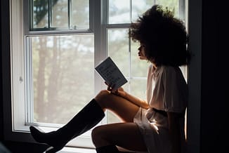 woman reading